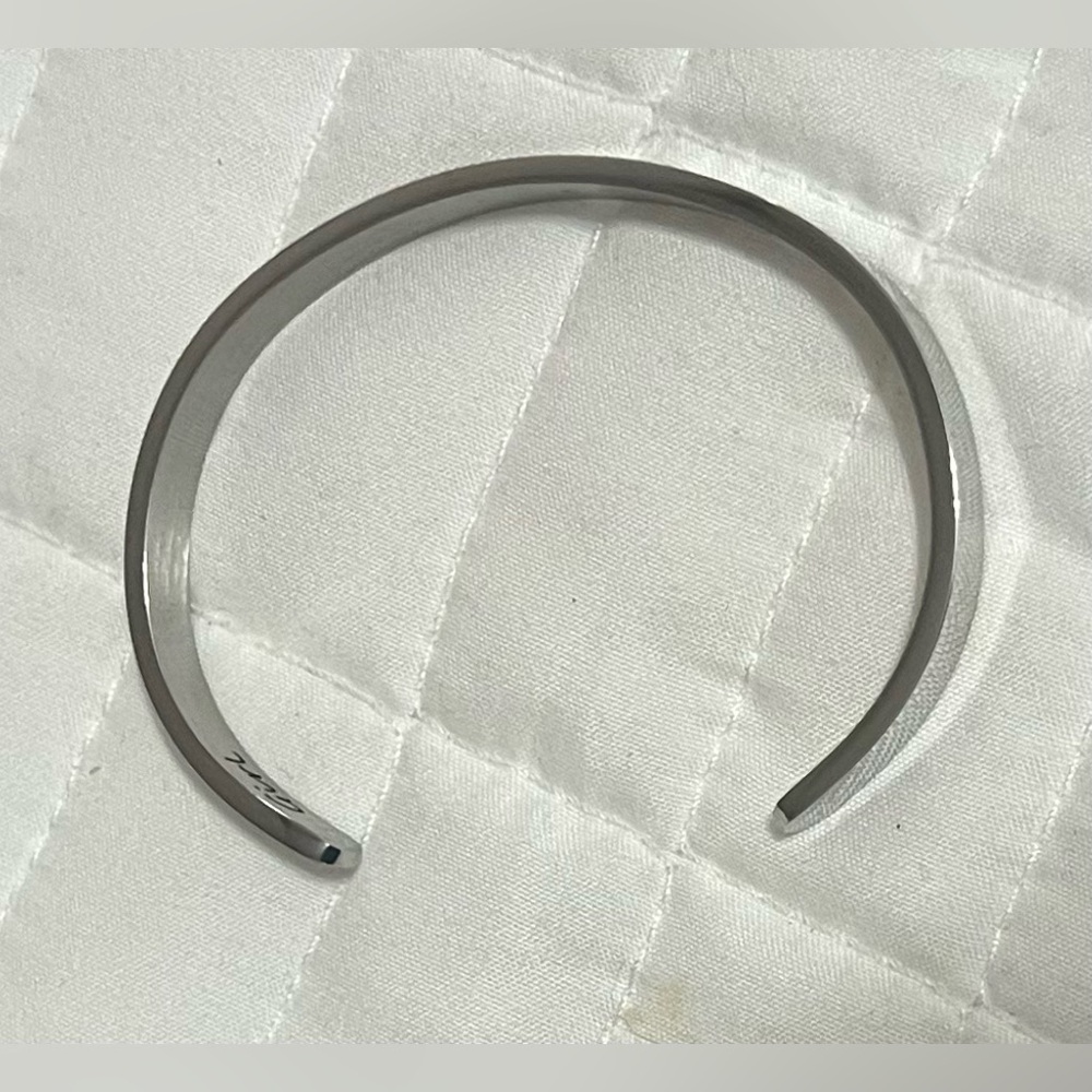 Jeep Girl Cuff Bracelet-Jeep grill shown on front- Jeep girl written inside - Picture 5 of 5